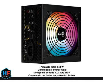 Fuente de poder para PC Aerocool Advanced Technologies Dorado 850W 850W rgb