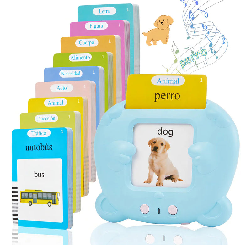 Lictin 255 tarjetas parlantes juguetes de aprendizaje para niños pequeños de 3-6 años educativos preescolares con 510 palabras visuales de terapia del habla sensoriales GCD0101