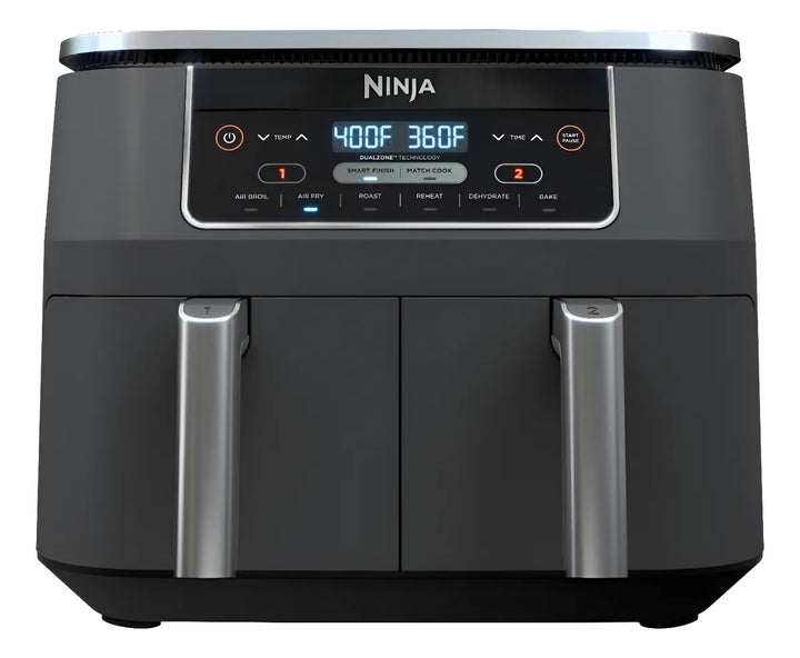 18lb Ninja Dz201 Freidora De Aire Air Fryer 7.6l 6 Funcione Gris Oscuro