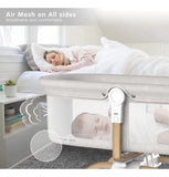 Angelbliss Moises Mecedora 3 En 1 Y Cuna Para Bebe, Cuna De