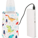 Botella Portátil Para Leche Con Usb Y Termostato Dinosaurio