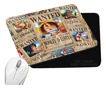 Pad Mouse Rectangular One Piece Anime Serie 3 Negro