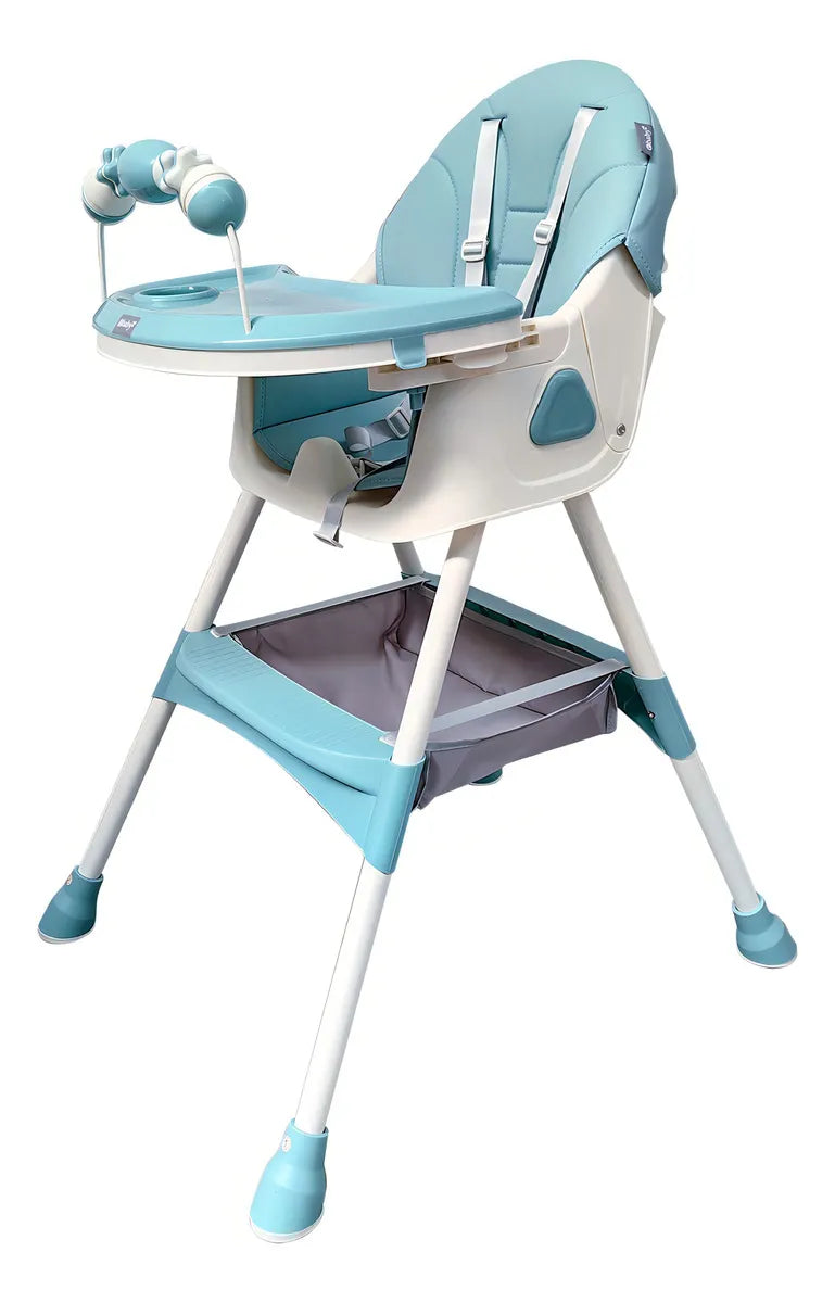 Silla Comedor Para Bebe Ebaby 623. Ver Video Color Agua Verde Menta