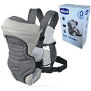 Cargador Canguro Chicco Acolchado Cómodo Color Gris Rayas Talla L