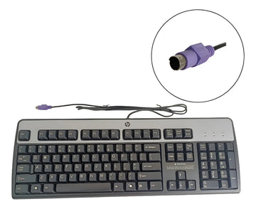 Teclado Hp Ps2 Qwerty Inglés Negro-plata Kb-0316 434820-002 Inglés Us