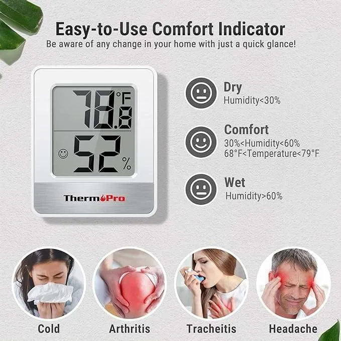 Thermopro Tp49 - Termómetro Higrómetro Digital Interiores
