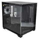 Gabinete Chasis Para Pc Gamer Pecera Argb Negro + 5 Cooler