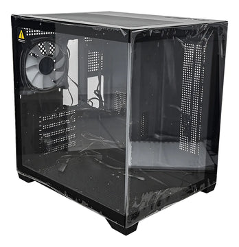 Gabinete Chasis Para Pc Gamer Pecera Argb Negro + 5 Cooler