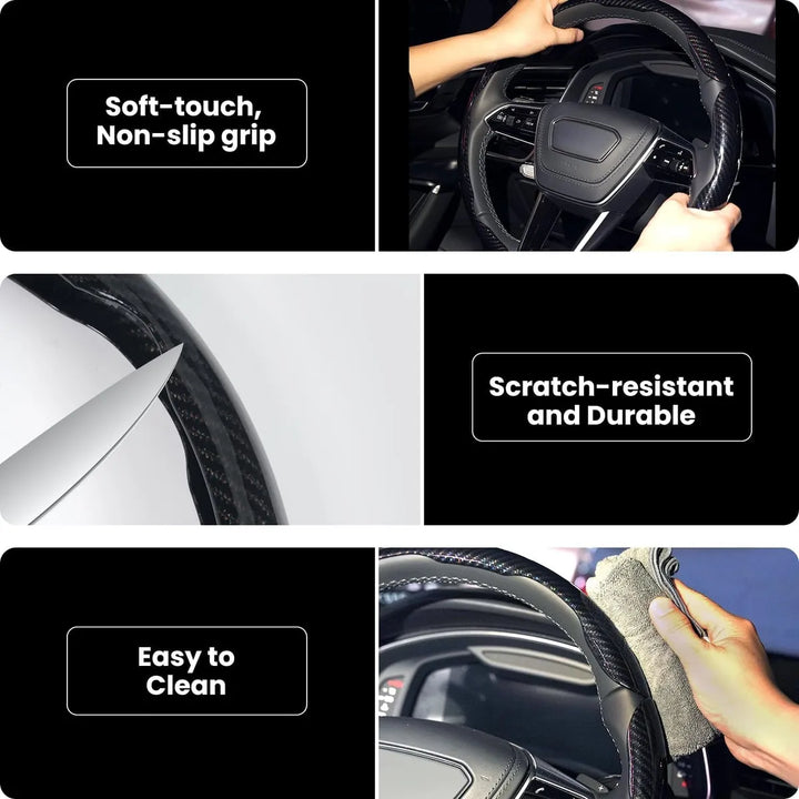 Cubierta De Volante De Fibra De Carbono - Ajuste Universal