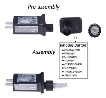 Luces Navidenas Led De Cortina, 200 Luces, Impermeables