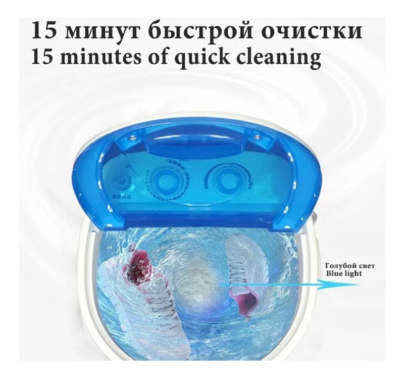 Mini Lavadora Portátil, Semiautomática Blanco