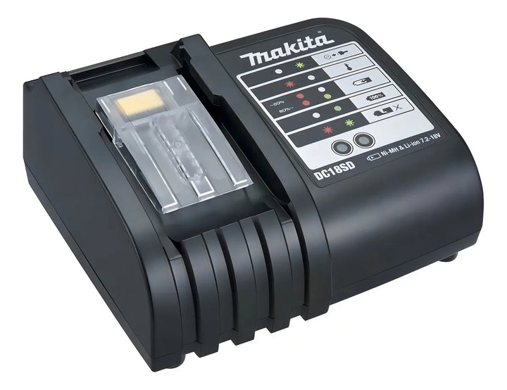 Taladro percutor atornillador inalámbrico de 13mm Makita DHP453X10 + accesorio