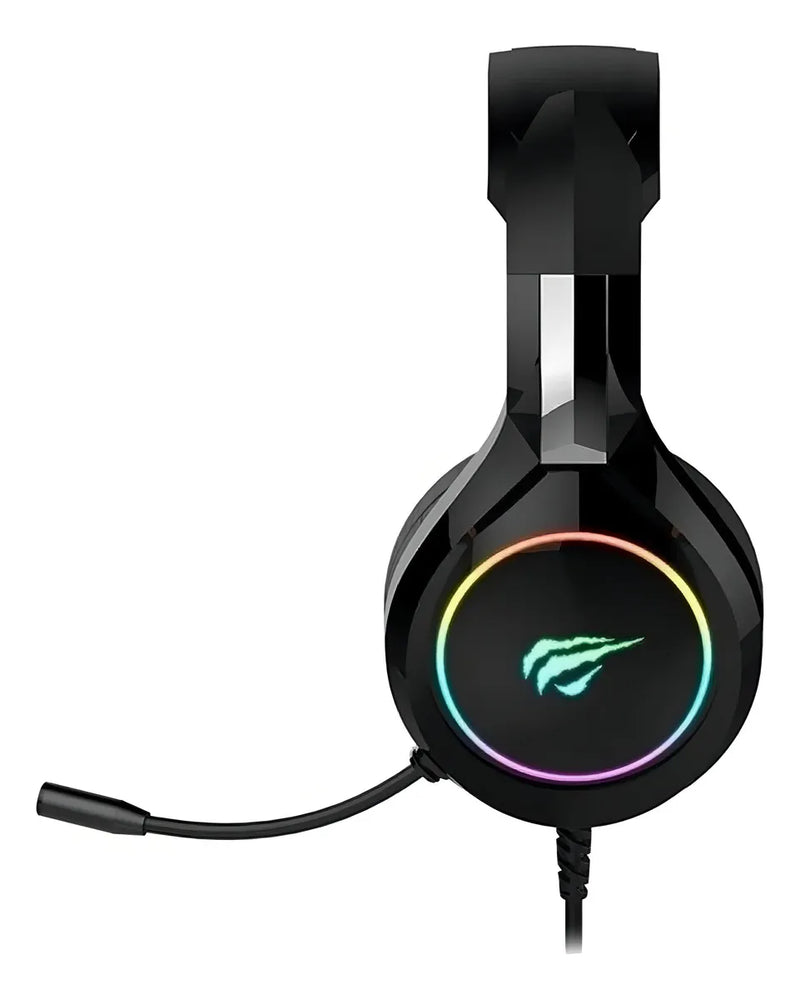 Auriculares gamer Havit Gamer H2232D H2232D negro con luz LED
