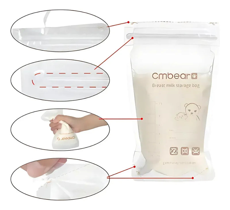 Bolsas Para Almacenamiento De Leche Materna 220ml X30
