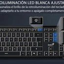 Teclado Con Cable Genius Slimstar 820 Iluminado Usb Teclado Negro Idioma Español España