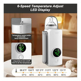 Calentador Tetero Biberones Portátil Inalámbrico Pantalla Blanco