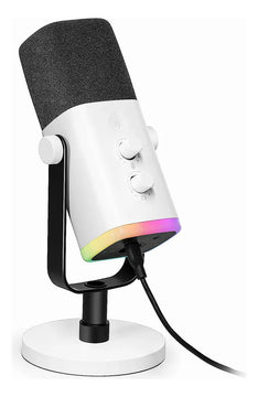 Micrófono Fifine XLR AM8 Dinámico Cardioide color blanco