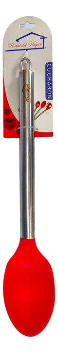 Utensilio De Cocina Cuchara En Silicona Rojo