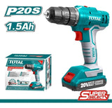 Taladro Inalámbrico Con Bateria Marca Total Original - Agua