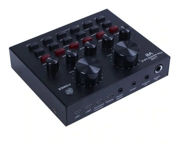 Mini Mezclador Audio En Vivo, Tarjeta De Sonido Externa Usb