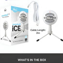 Micrófono Blue Snowball Ice Condensador Cardioide color blancoS