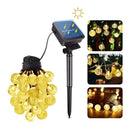 Guirnalda 50 Luces Exterior Usb Con Panel Solar + Control Color de las luces Cálida