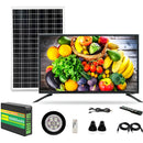 Televisor Solar 32 Pulg Batería 60000mah Panel Bombillos Con