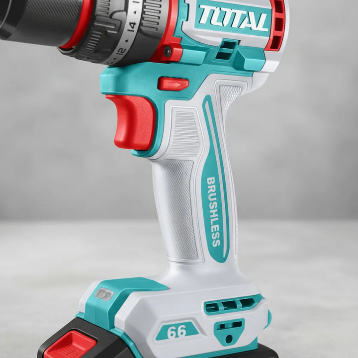 Taladro Percutor Atornillador 66nm Total 20v S/carbones Turquesa 50 Hz/ 60 Hz