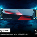 Samsung 990 Pro Con Disipador De Calor Serie - Pcie Gen4 De 2 Tb X4 Nvme 2.0c - Ssd Interno M.2 (mz-v9p2t0cw)
