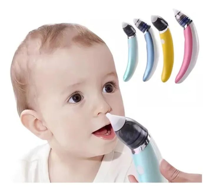 Aspiradora Nasal Eléctrica Segura Para Bebés, Color Azul