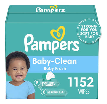 Pampers - Toallitas De Limpieza Perfumadas Para Bebe, 16 Uni