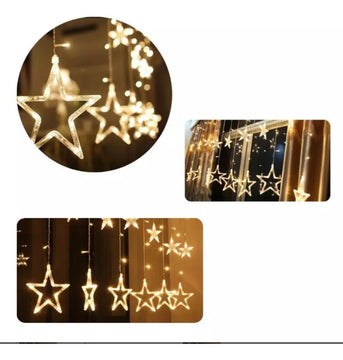 Luces Led Navideñas Estrella Navidad Adornos Blanco