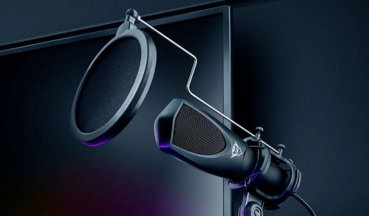 Microfono Trust Gxt 232 Mantis Streaming Usb Color Negro