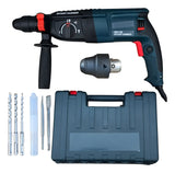 Taladro Rotomartillo Doble Mandril Puntas Brocas 1150rpm - Azul - 50 Hz/ 60 Hz