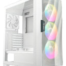 Armario Antec Df700 Flux Mesh de vidrio templado para jugadores, 5 x 120 mm, color blanco
