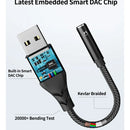Adaptador De Audio Usb A Conector De 0.138 In, Tarjeta De So