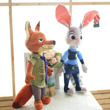 Judy Y Nick Inspirados En Zootopia Gris Y Naranja