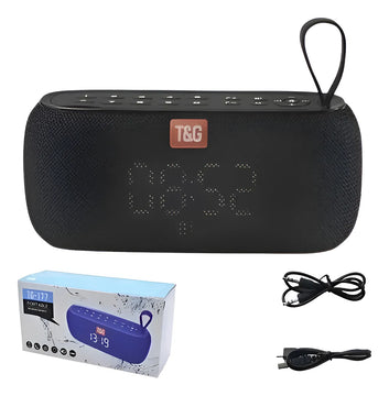 Parlante Reloj Radio Multifuncion Inalámbrico Portátil T&g Azul