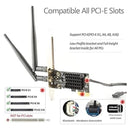 Ubit Ac1200 Pcie Tarjeta Wifi Para Pc Con Bt 4.2