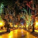 Luces Led Lagrima Meteoro X 8 Decoracion Navidad Calida