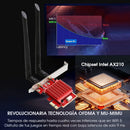 Tarjeta Pci Express Wifi 6e Bluetooth 5.3 Redes 5 6 Ghz Wpa3