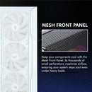 Zalman - I3 Neo - Caja De Pc De Torre Media Atx - Panel Late White