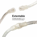 Cuerda Luces Navideñas Led West Ivory Largo 50 Pies Ancho