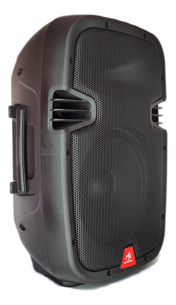 Cabina Recargable Américan Sound 10 Pulgadas Base+microfono Negro