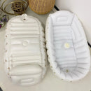 Bañera Inflable Bebé Blanco Ositos
