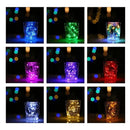 Alambre Micro 60 Led 3m Hilo Pilas Fijo Luz Hada Color Supli Multicolor, Verde, Rosado, Cálido, Rojo, Blanco, Azul, Fucsia