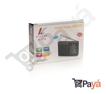 Radio Portatil Mini Am Fm Parlante Auriculares A Pilas Color Negro