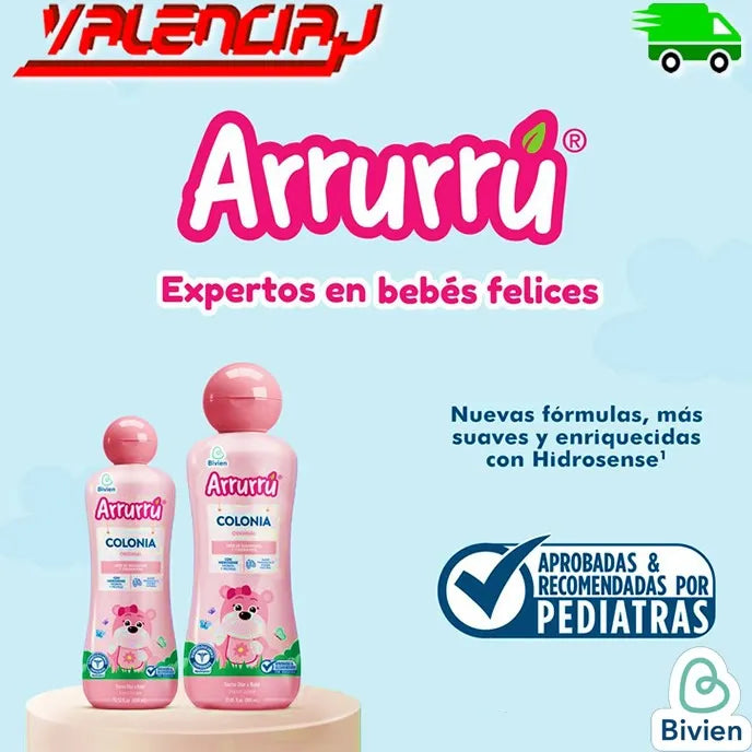 Colonia Bebe Arrurú Original 400+800ml Rosa