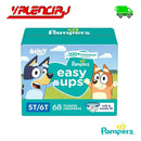 68 Pampers Pañales Easy Up T5- T6 Talla 5-6
