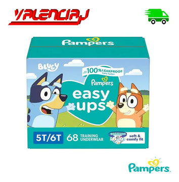 68 Pampers Pañales Easy Up T5- T6 Talla 5-6